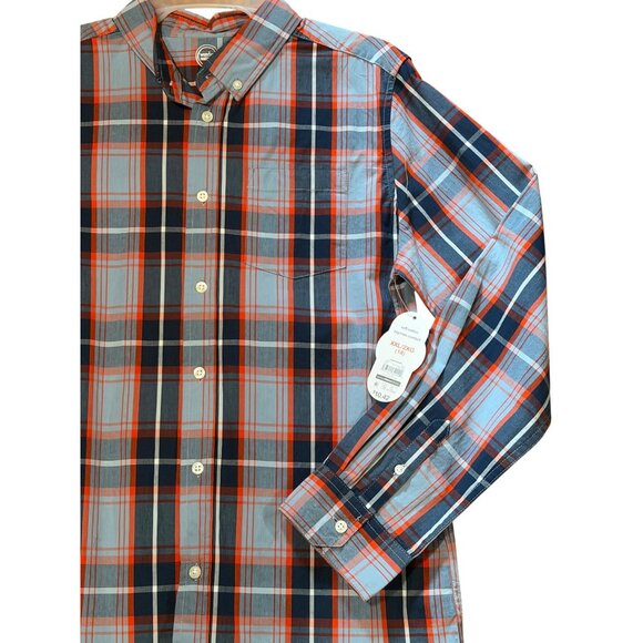 NWT Wonder Nation Boys Button Down Plaid Shirt Cotton Comfort Long Sleeve XXL 18 - Picture 2 of 5